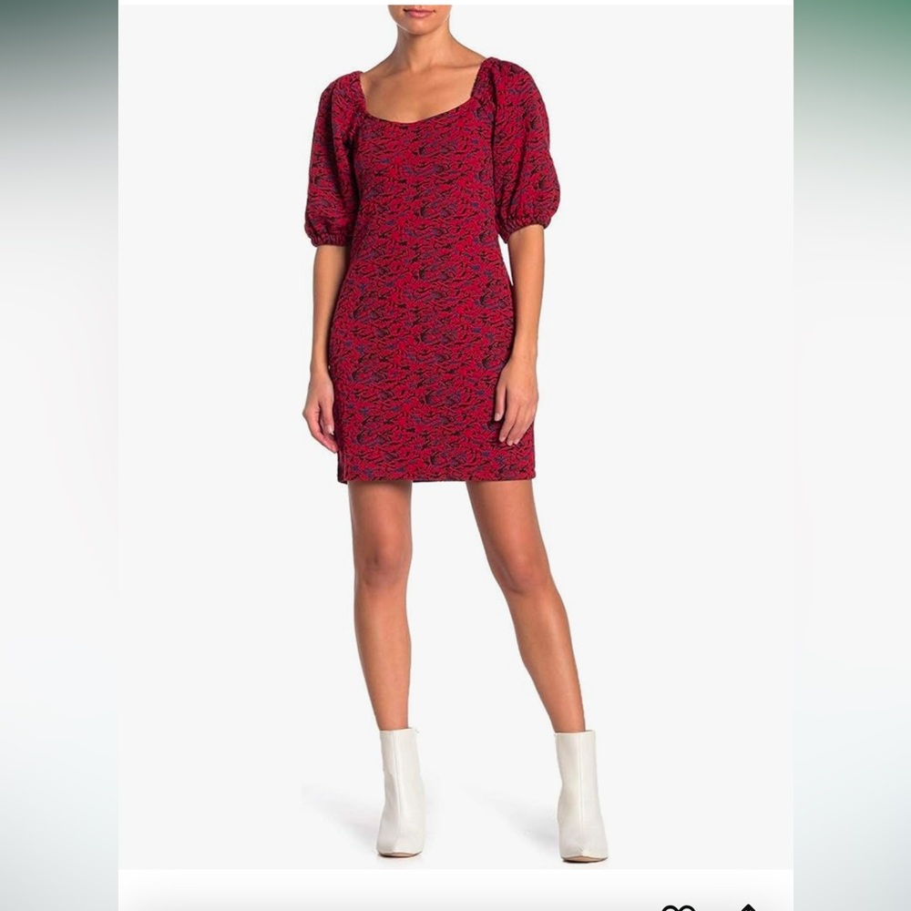 Free People Womens Sunset Textured Cold Shoulders Mini